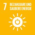 Logo SDG 7 – Bezahlbare und saubere Energie