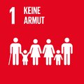 Logo SDG 1 – Keine Armut